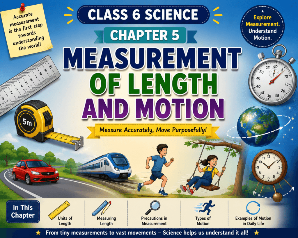 Measurement of Length and Motion Class 6 Notes