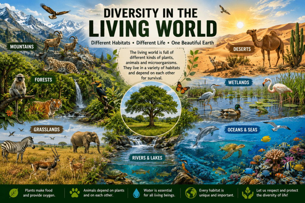 Diversity in the Living World Class 6 Notes