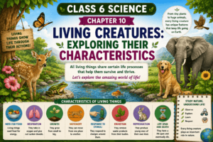 Living Creatures: Exploring Their Characteristics Class 6 Notes